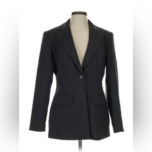 Future Collective Classic Charcoal Black Women's Blazer Small NEW